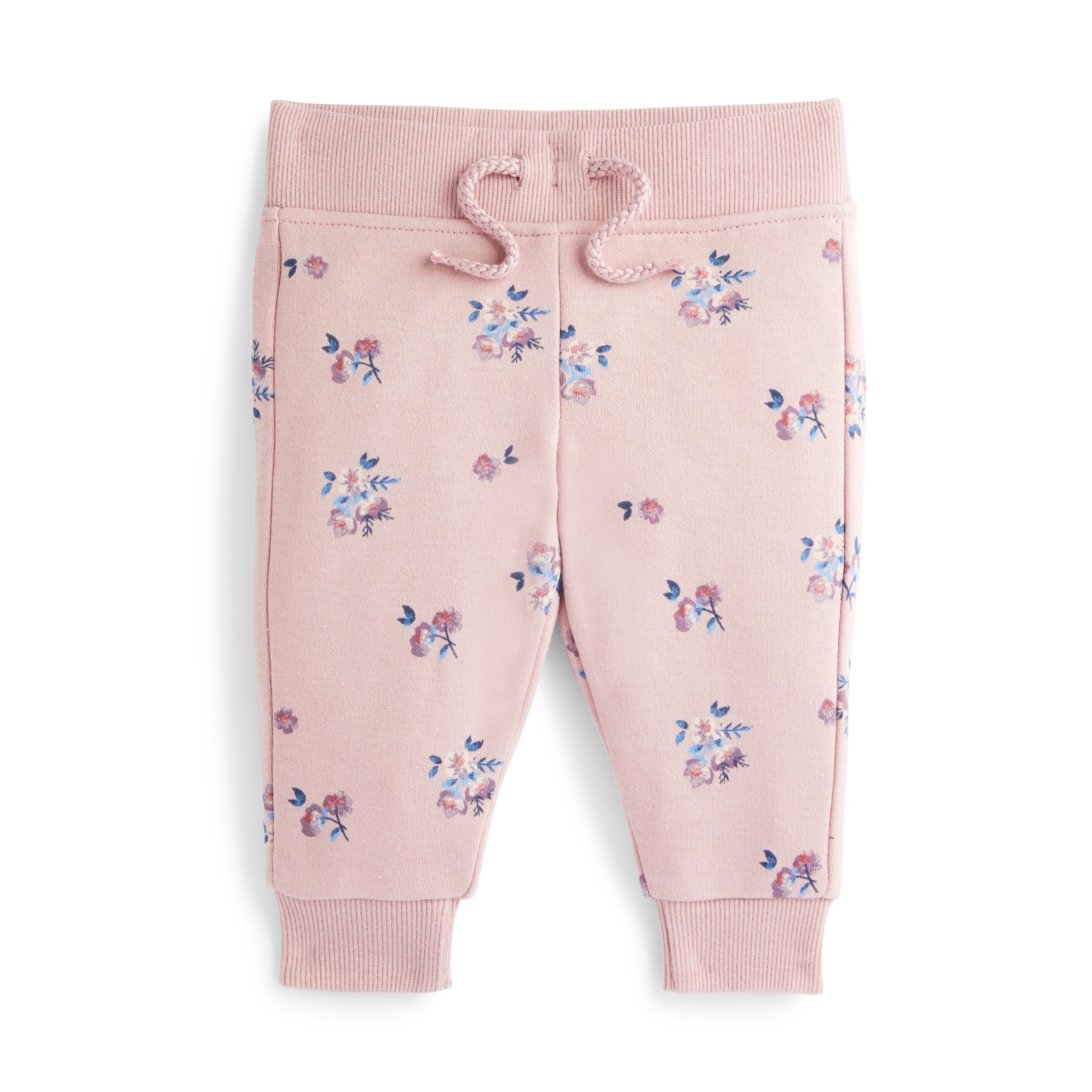 Baby Girl Pink Floral Print Jogging Pants Baby Girl Clothes Baby Newborn Clothes Kids Clothes All Primark Products Primark Usa