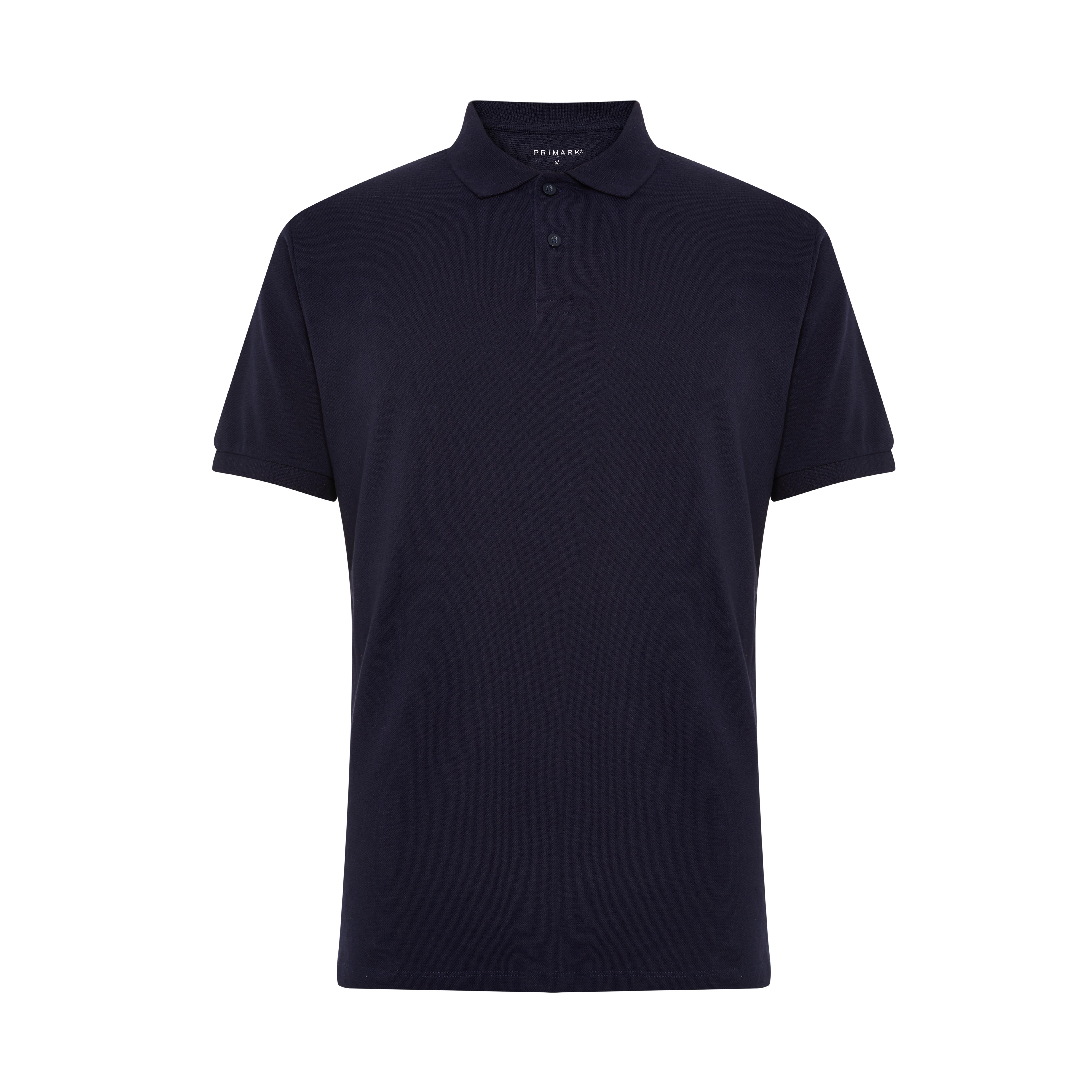 Schlichtes marineblaues Piqué-Poloshirt 
