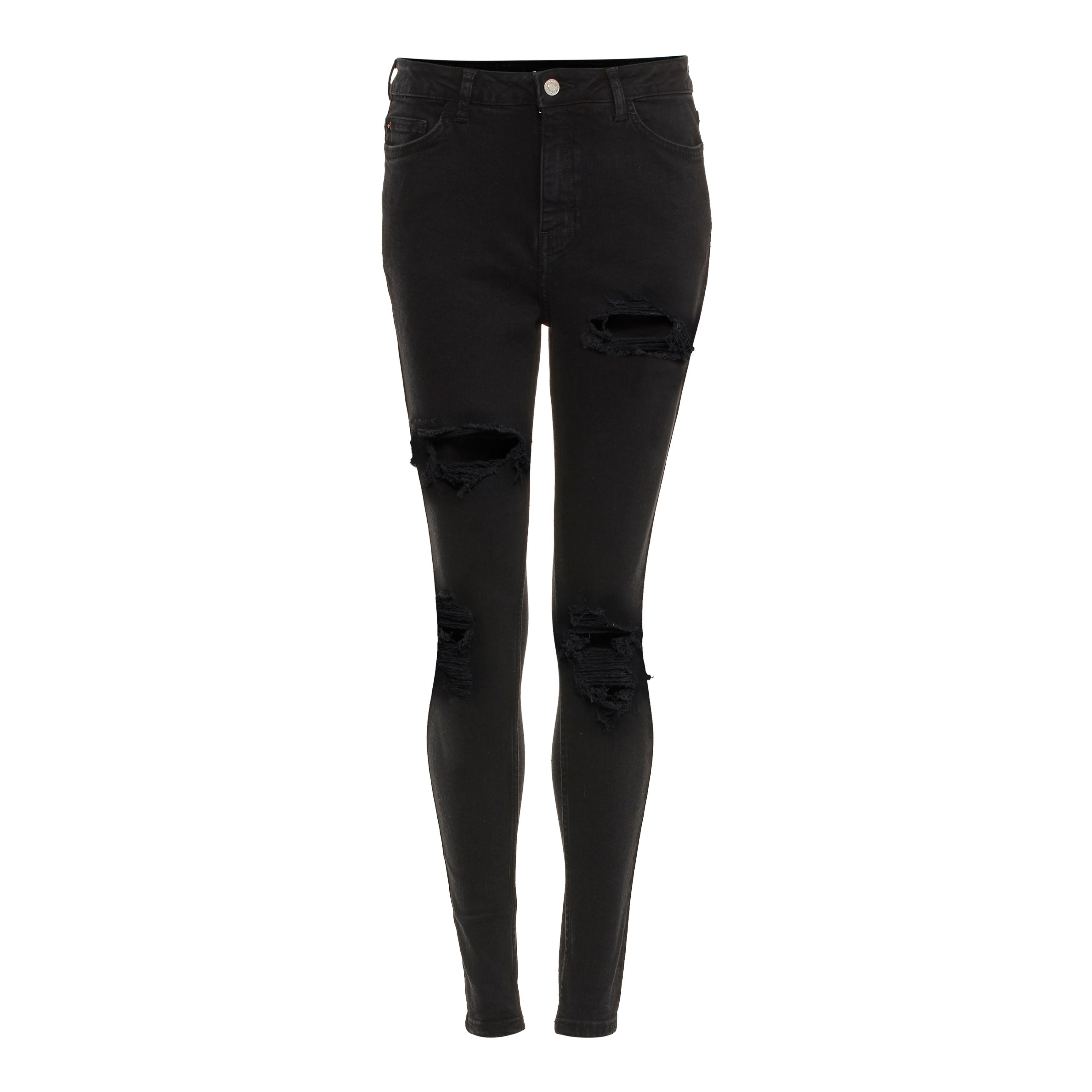 black skinny jeans with rips