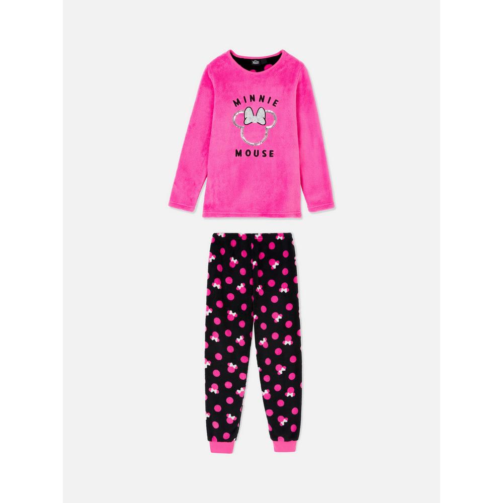 Conjunto de camiseta pantalón de pijama de felpa sintética de Minnie Mouse Pijamas para niños | Moda para niños | Ropa para niños | Todos los productos Primark |