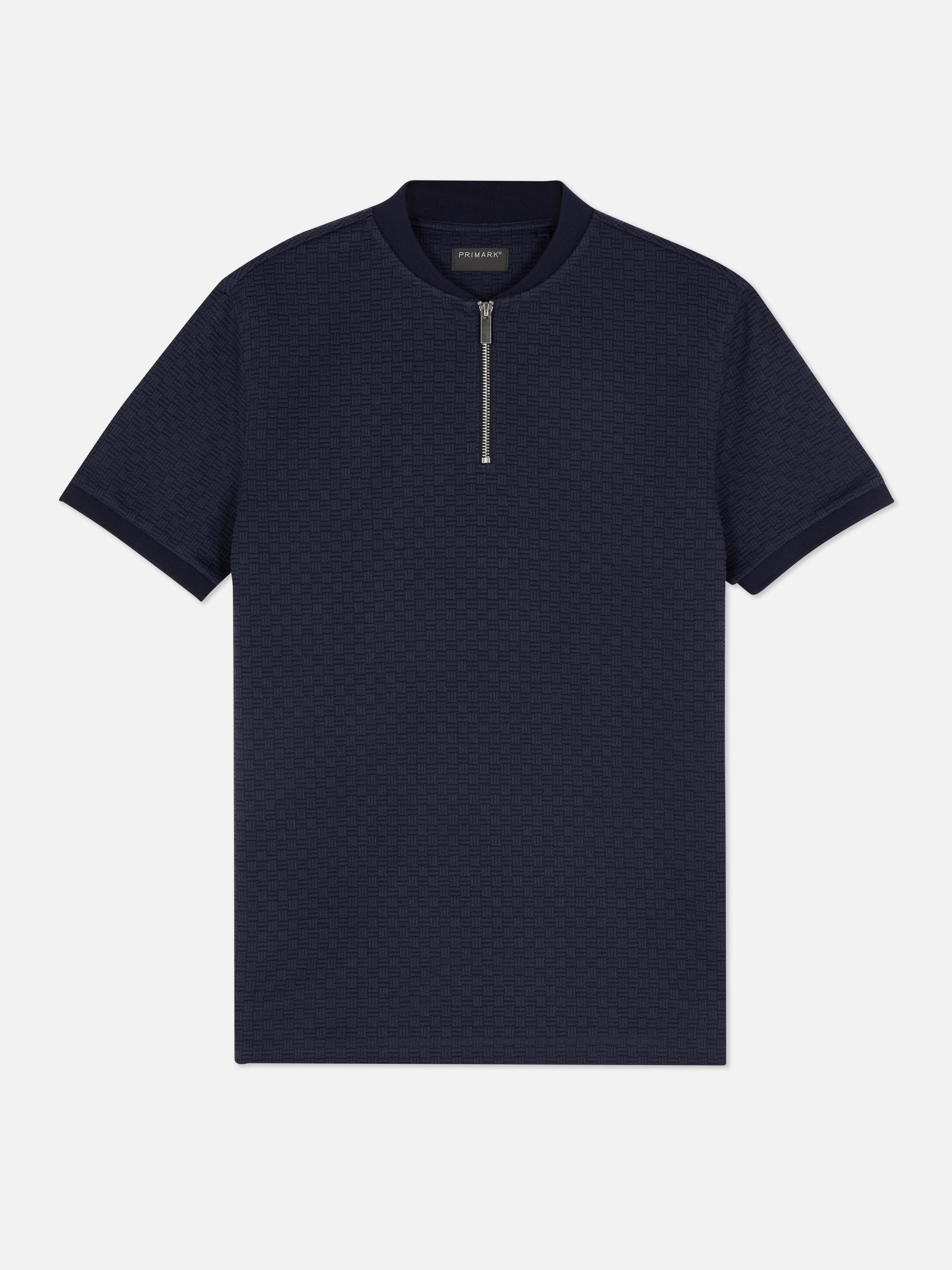 Polo de punto esterilla con cremallera | Polos para hombre | Camisetas y partes arriba para hombre | Ropa para hombre | Nuestra línea de moda masculina | Todos los productos | Primark España