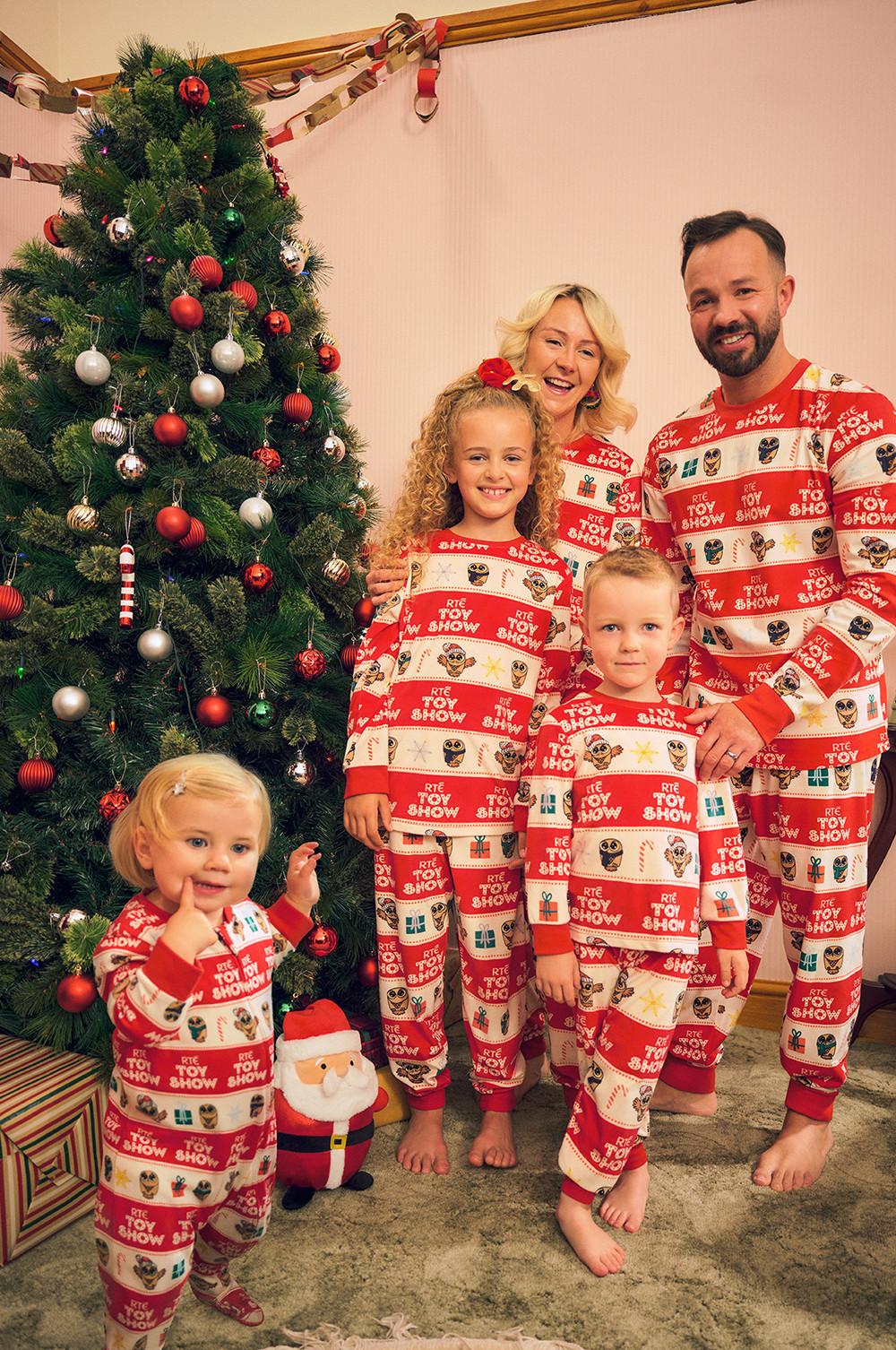 Family wear Late Late Toy Show pyjamas
