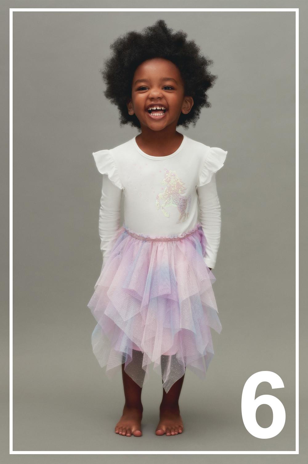 Younger Child Unicorn Tutu Dress