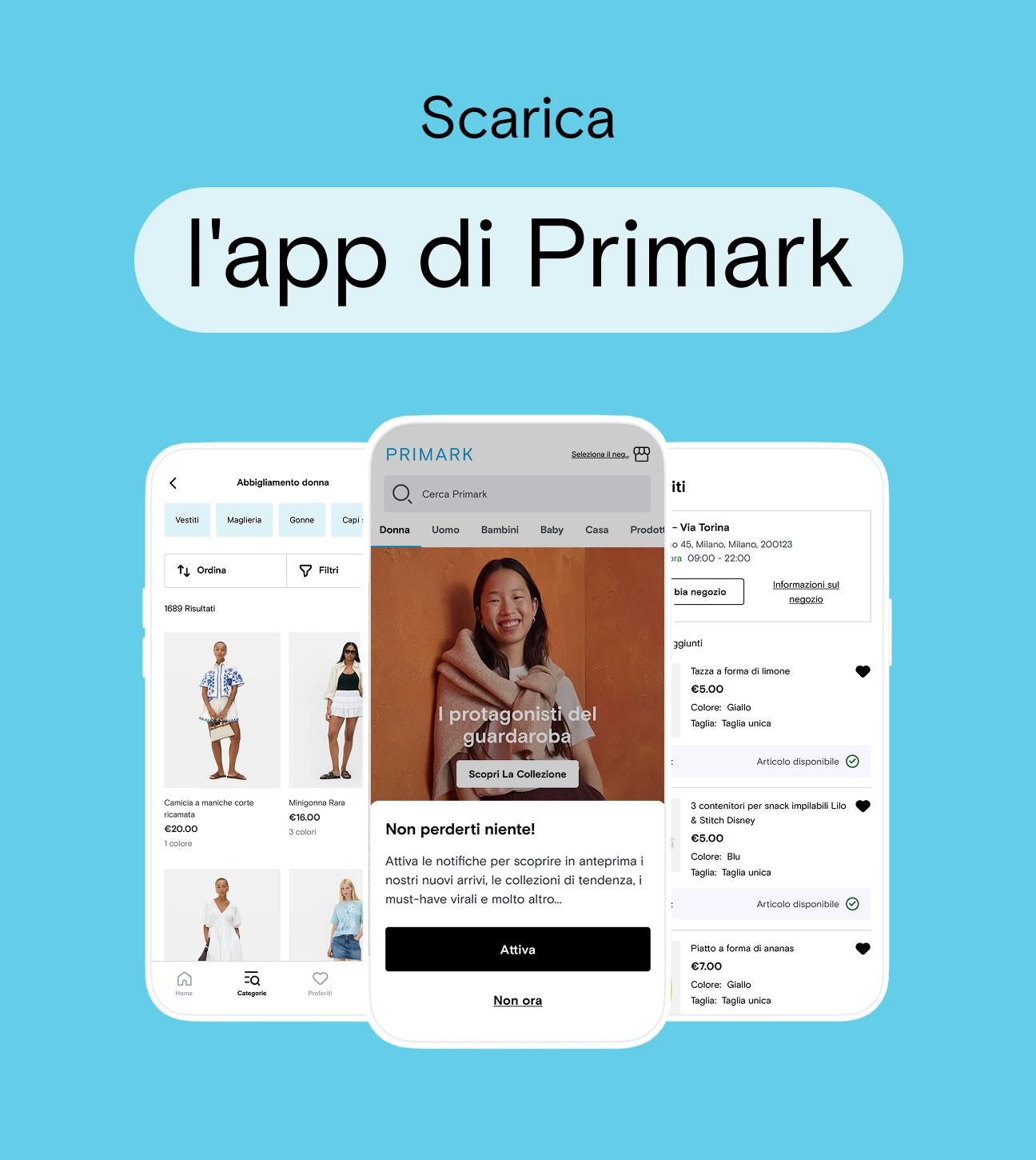 Primark lancia in Italia la sua prima app per migliorare l’esperienza d’acquisto in negozio