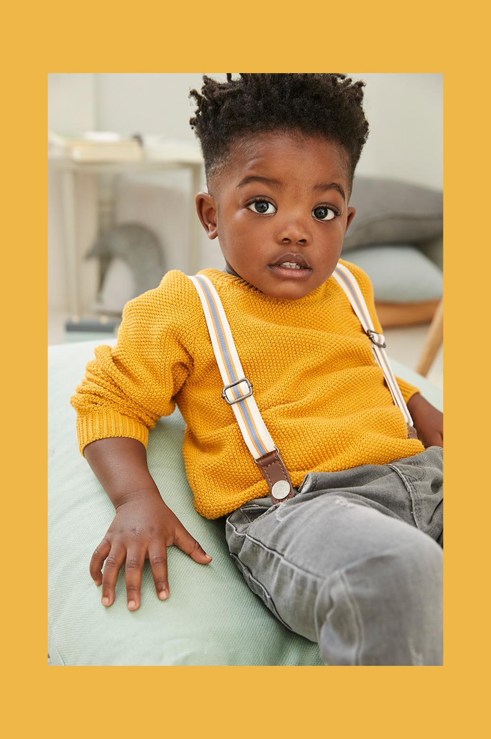 baby boy mustard jumper