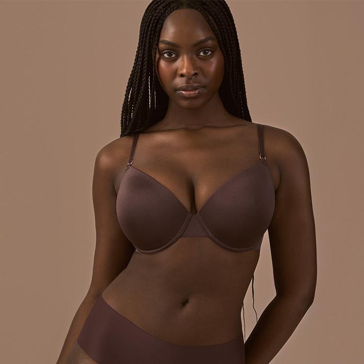 T-shirt brown bra