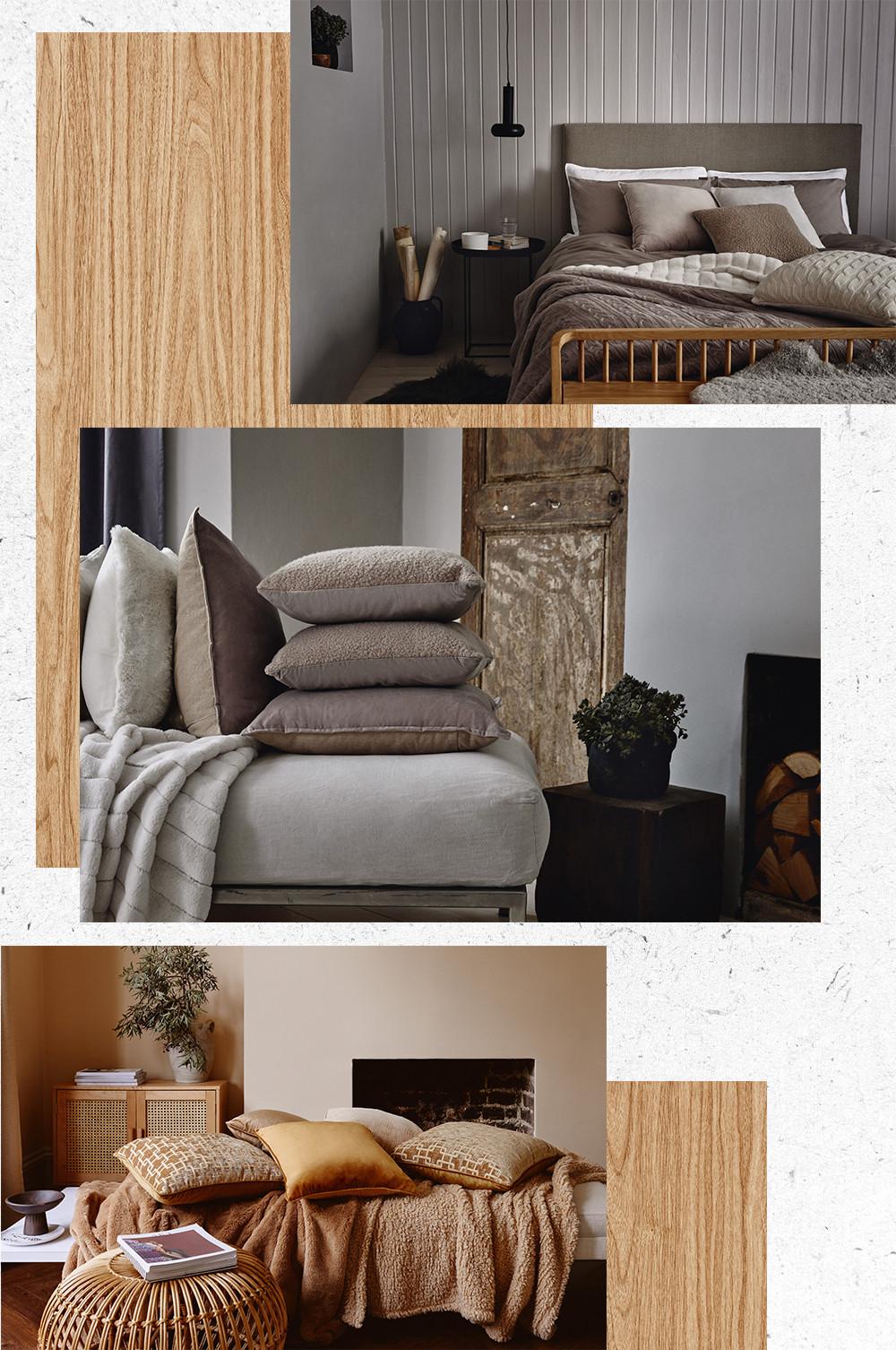 collage of sofas