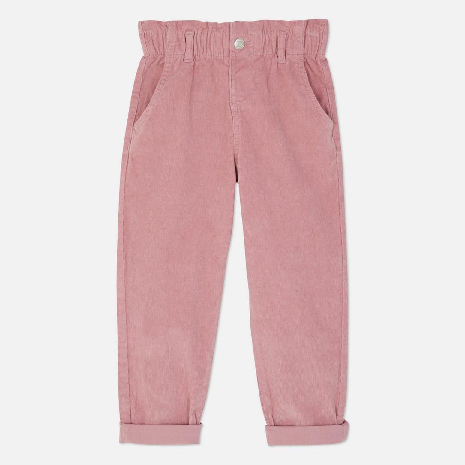 Kids pink paperbag trousers
