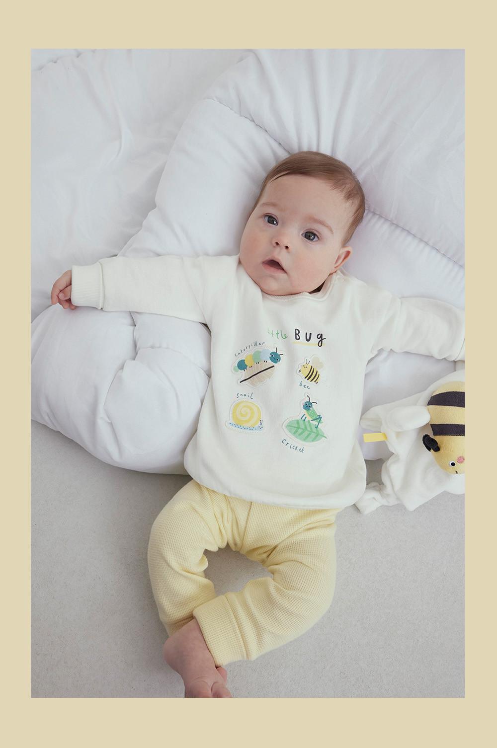 Freizeitset aus Sweatshirt und Leggings für Neugeborene