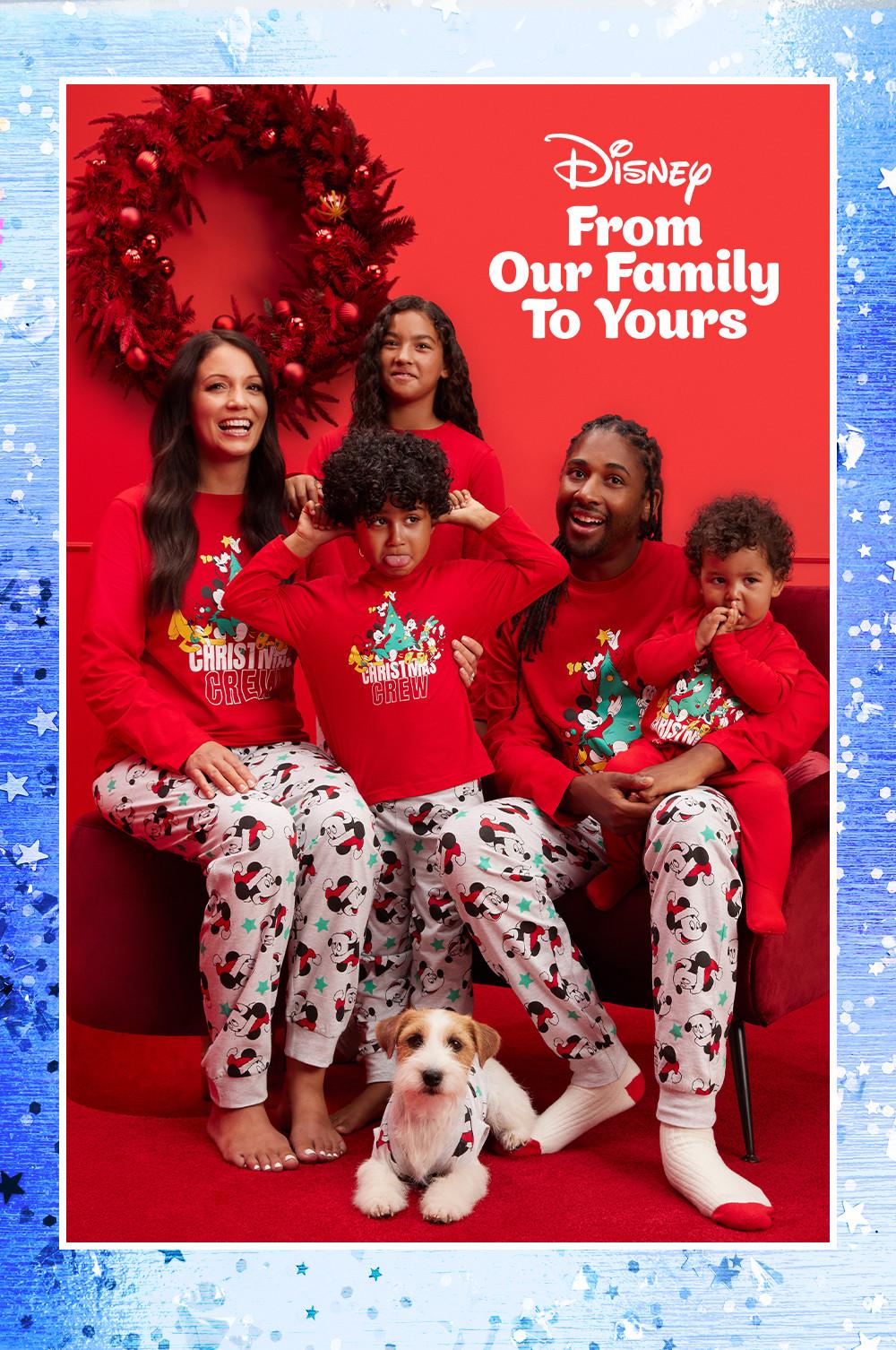 Matching Family Disney Christmas Pajamas Oversized Shirts