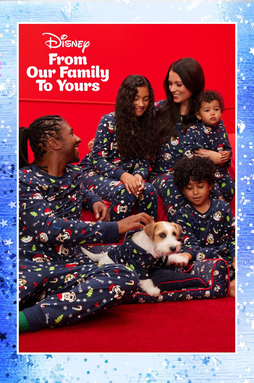 Matching Family Disney Christmas Pajamas Oversized Shirts