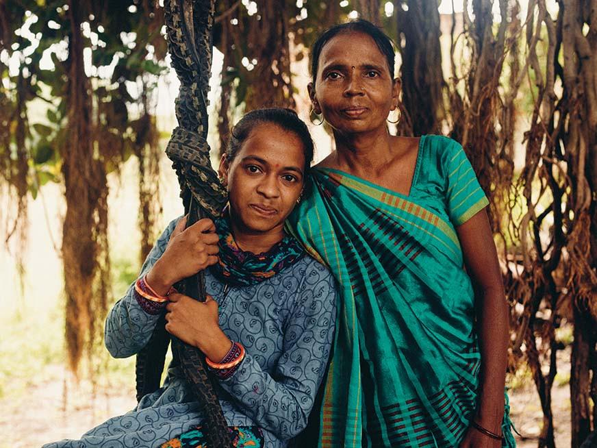 Geeta and Aruna - PSCP trainers, Meshana, India