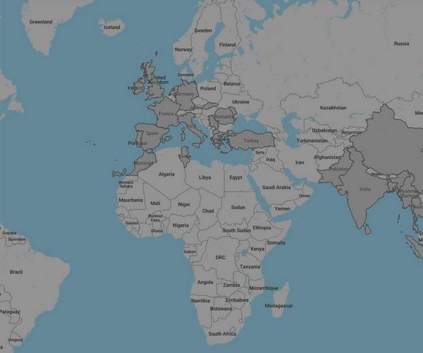Globální mapa získávání zdrojů – Primark Cares