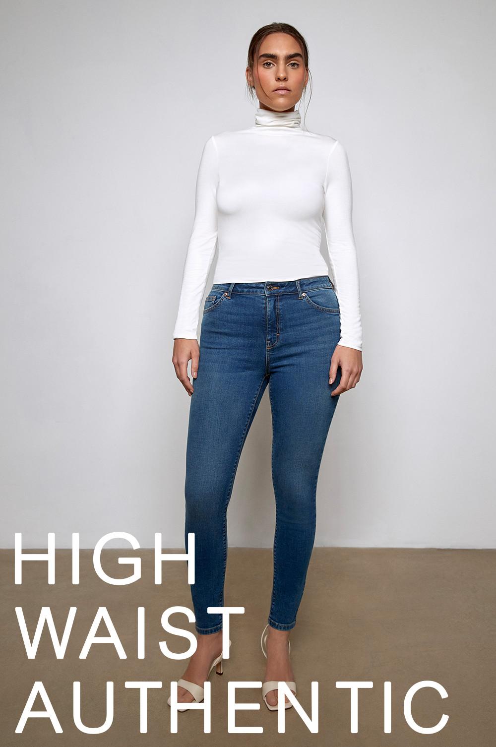 Die authentische High Waist Jeans