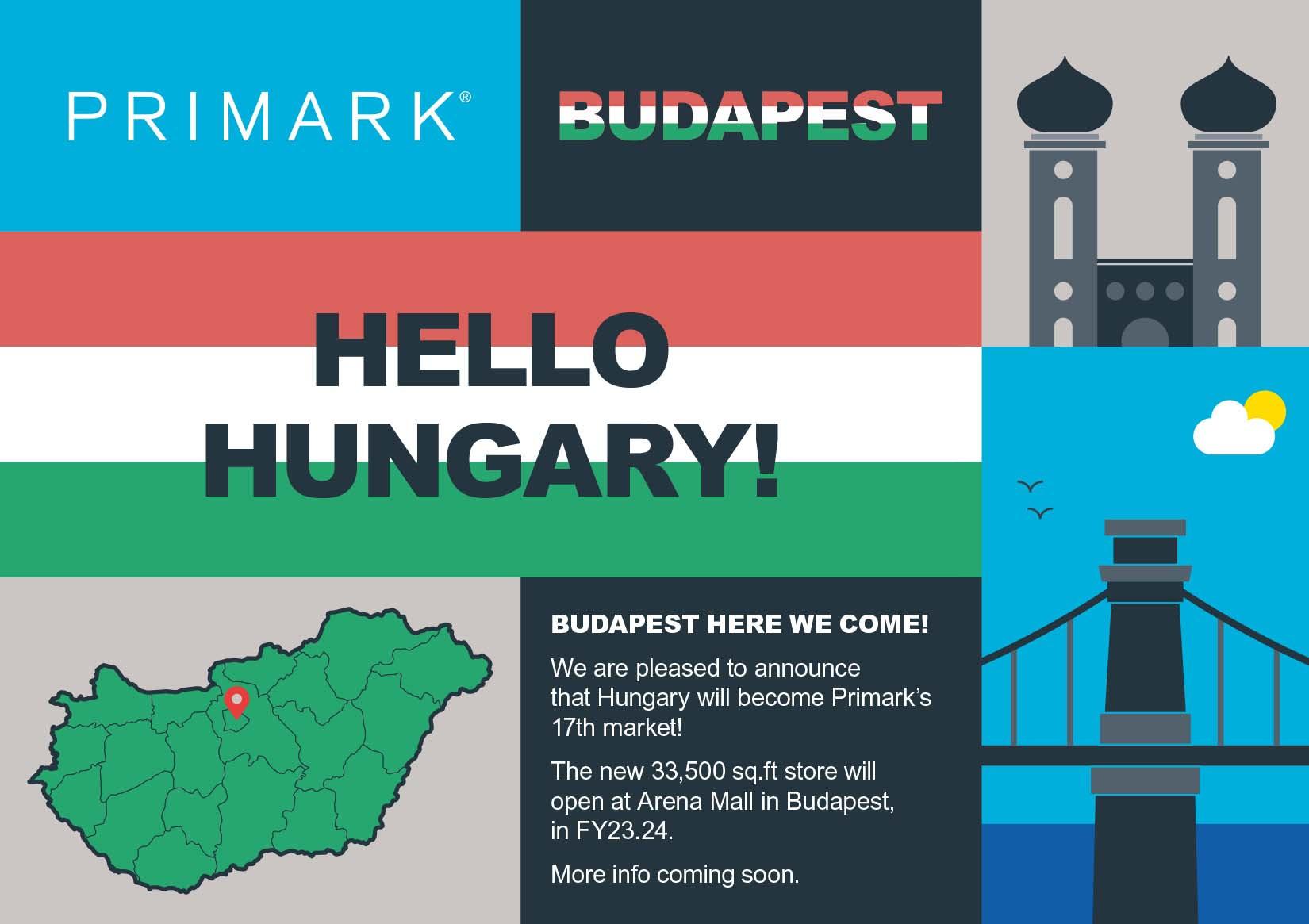 Primark confirms it will open its first store in Hungary