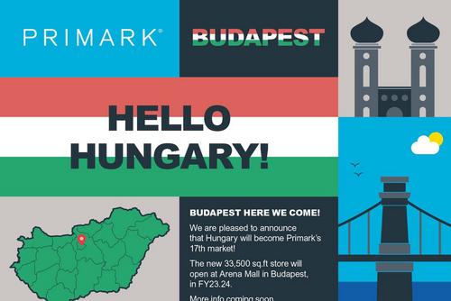 Primark confirms it will open its first store in Hungary