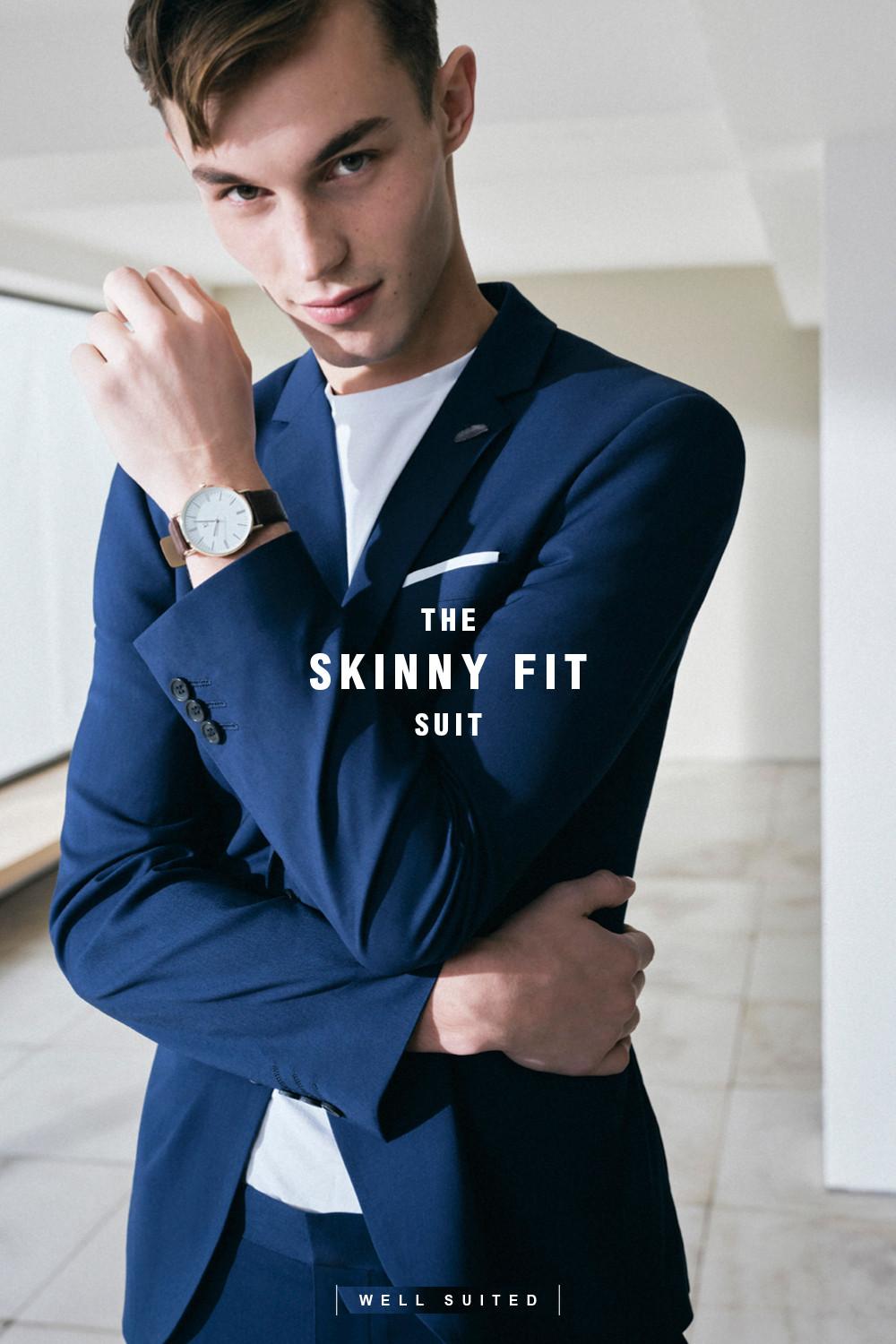 next mens skinny suits