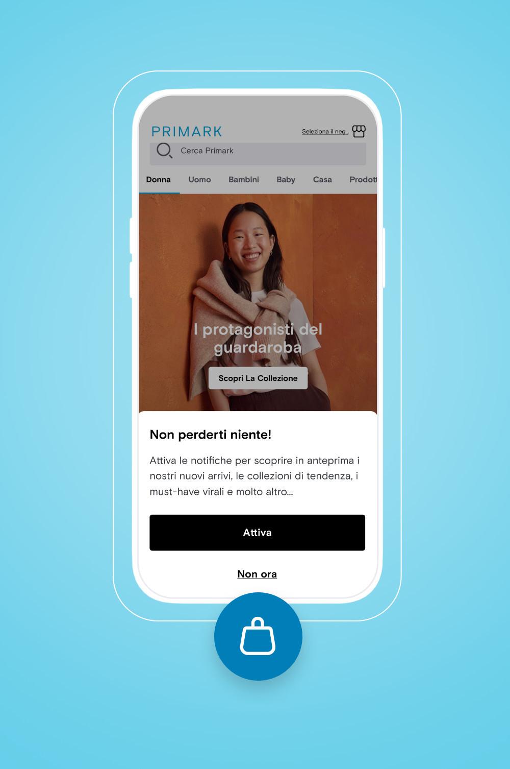 Opzione "Resta informato/a" sulla nuova app
