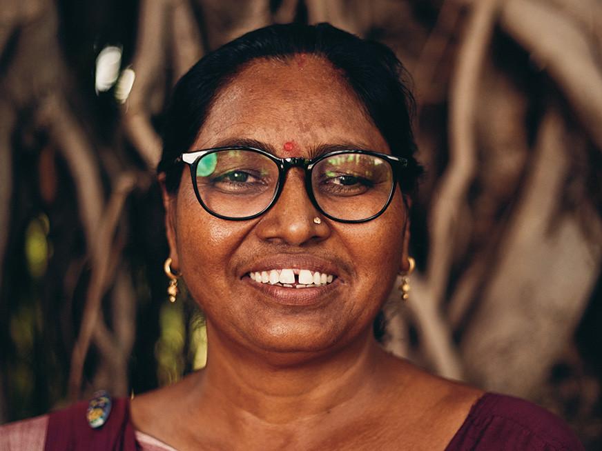 Lalita – vodja usposabljanja v programu PSCP, Gujarat, Indija