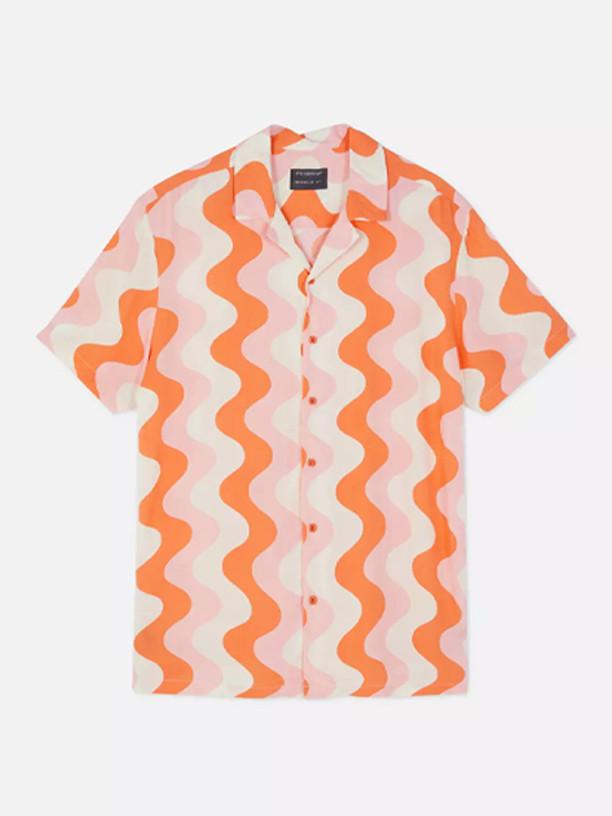 Mens swirl print shirt