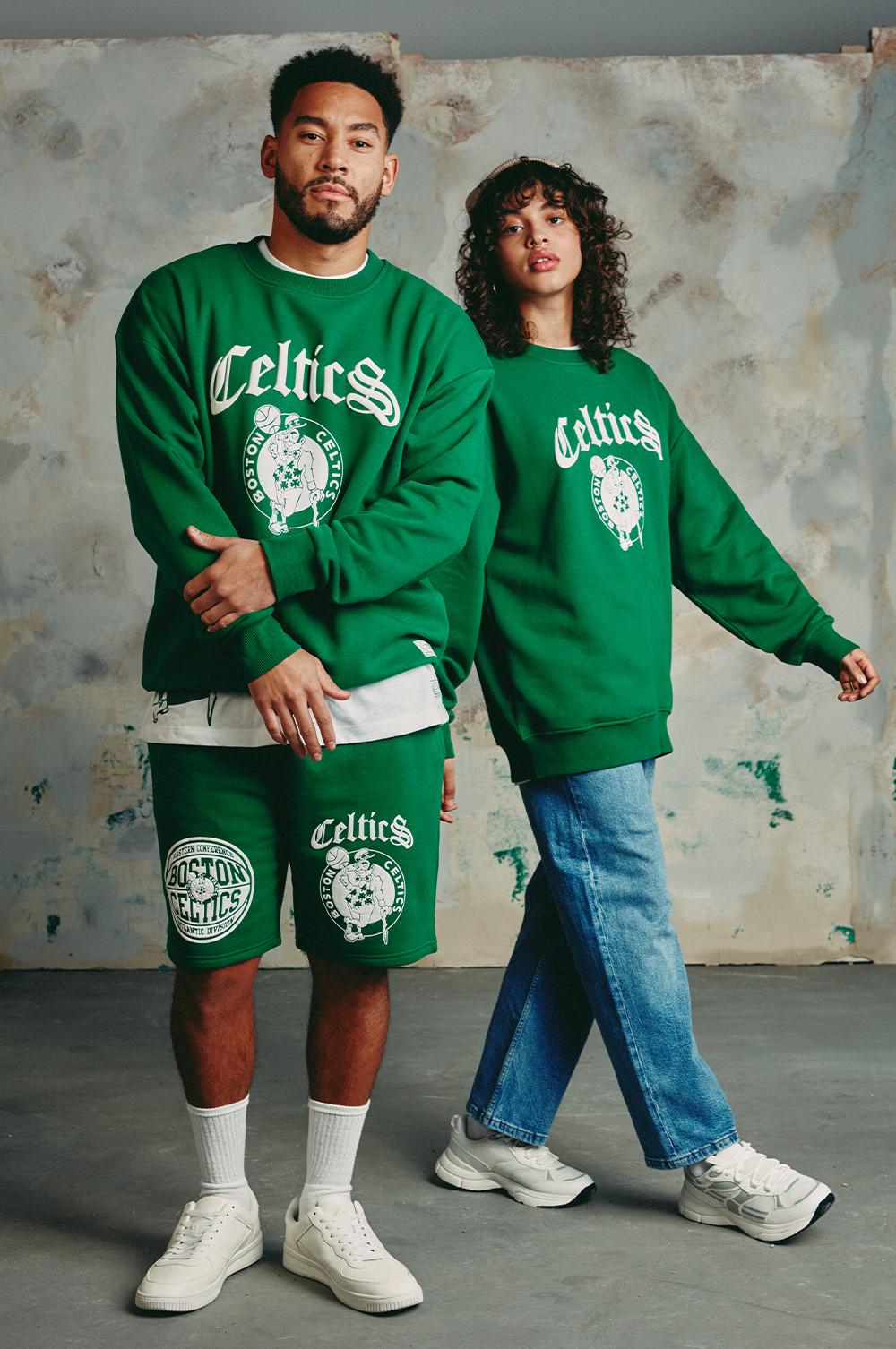 NBA Celtics Crew Neck Sweatshirt and NBA Celtics Shorts