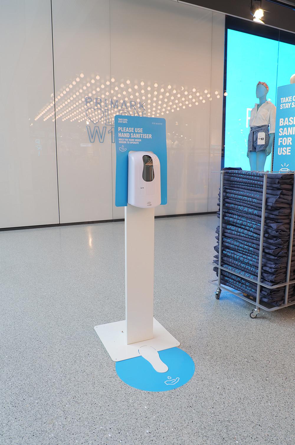 puntos de desinfección de manos