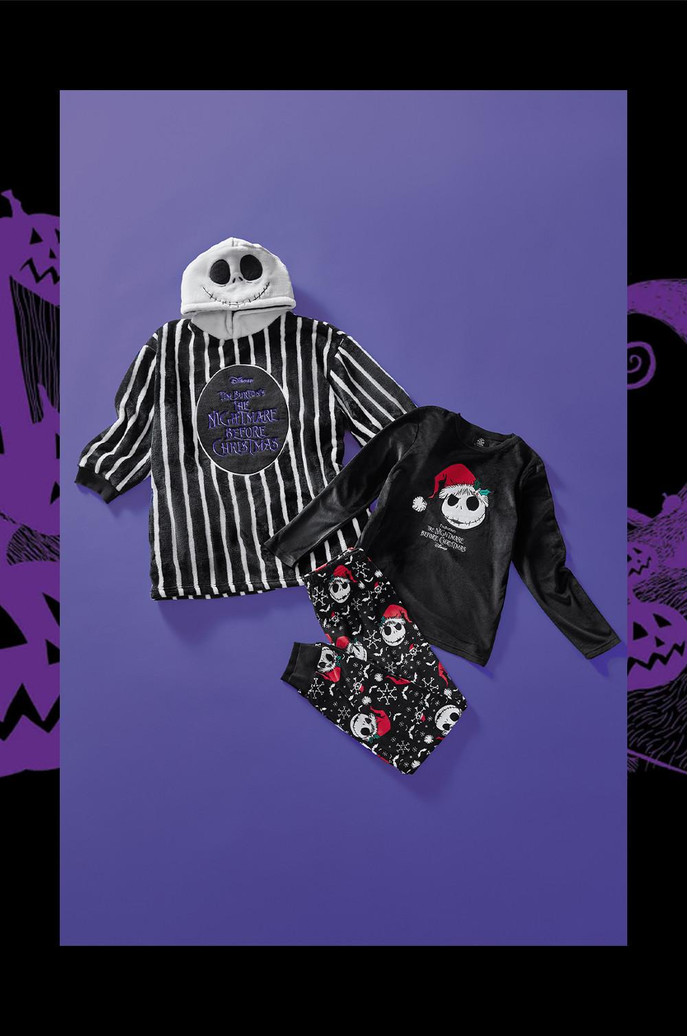 Disney's Nightmare Before Christmas Women's Best Nightmare Ever Long  Sleeve Pajama Top & Joggers Sleep Set