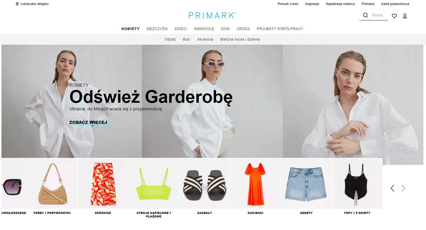 Primark uruchamia nową stronę internetową w Polsce