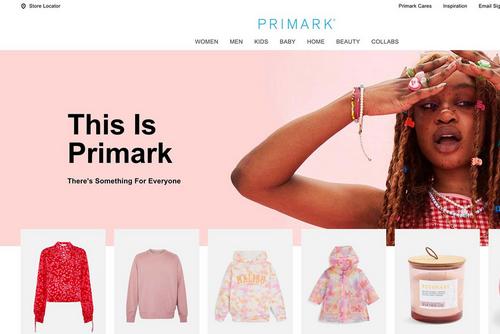 Find the look then shop in store: Primark launches new website