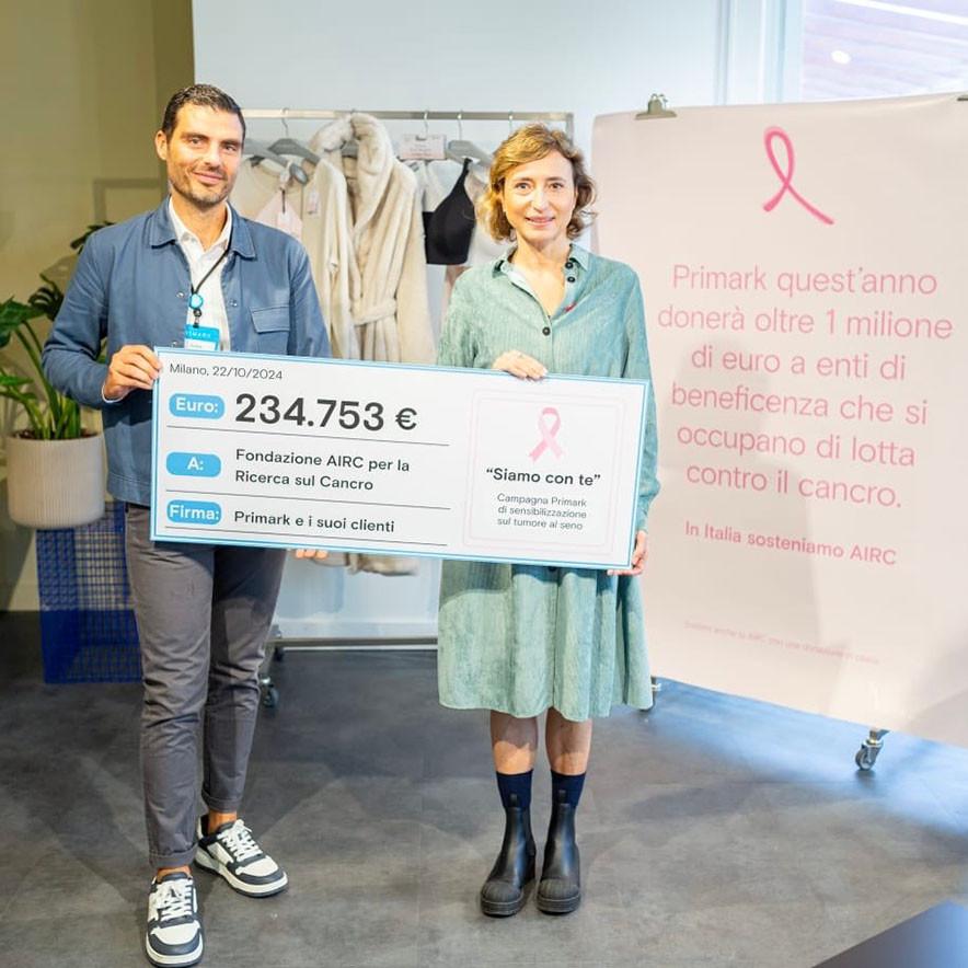 Primark dona oltre €234.000 a Fondazione AIRC