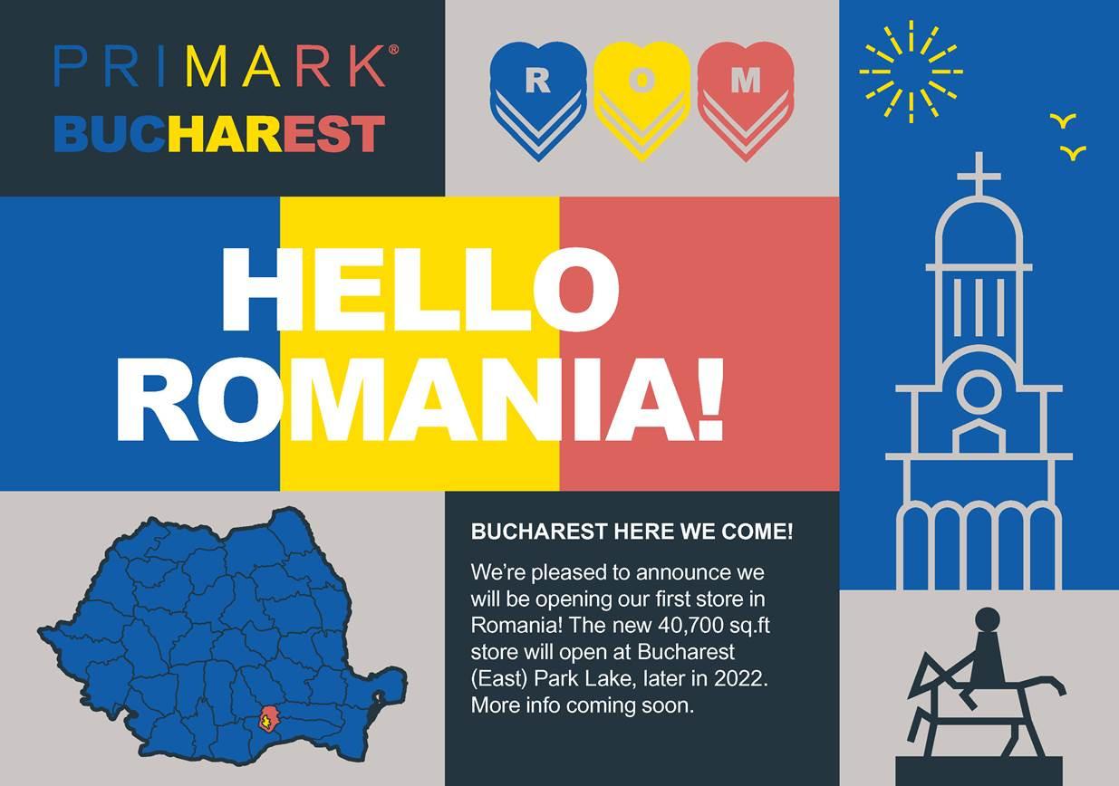 Primark confirms its first store in Romania
