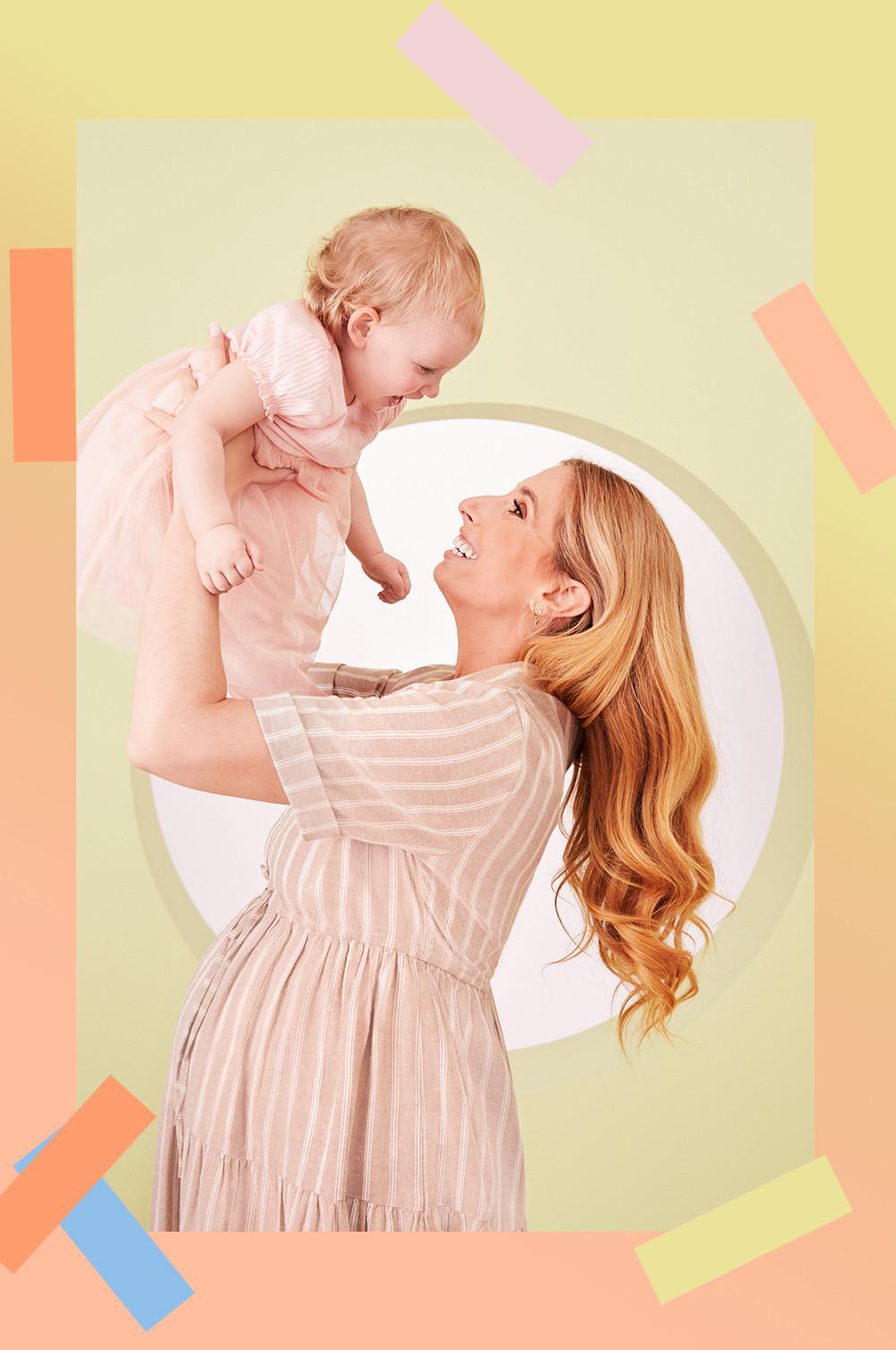 Baby in pink tutu dress