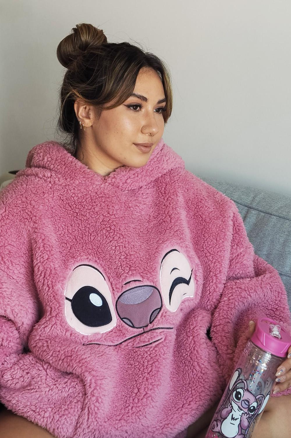 Disney Pijamas de Tipo Mono para Mujer, Pijama Entero Mujer Stitch