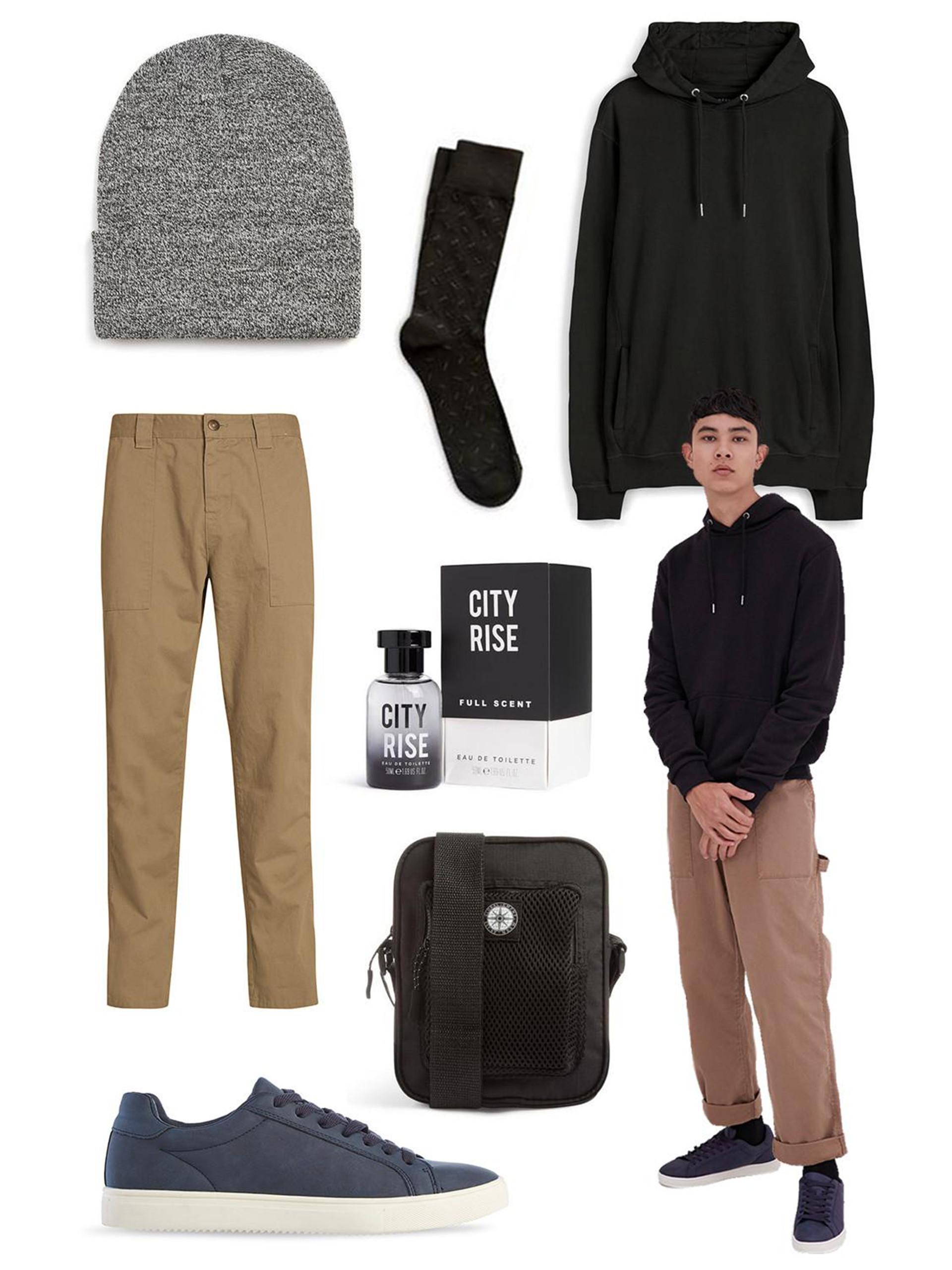 Moodboard mit Cargohose für Herren