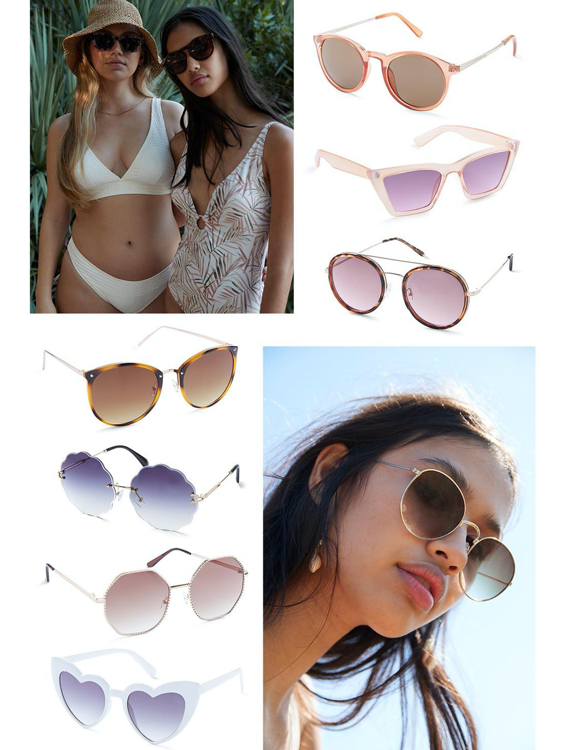 Sonnenbrillen-Collage