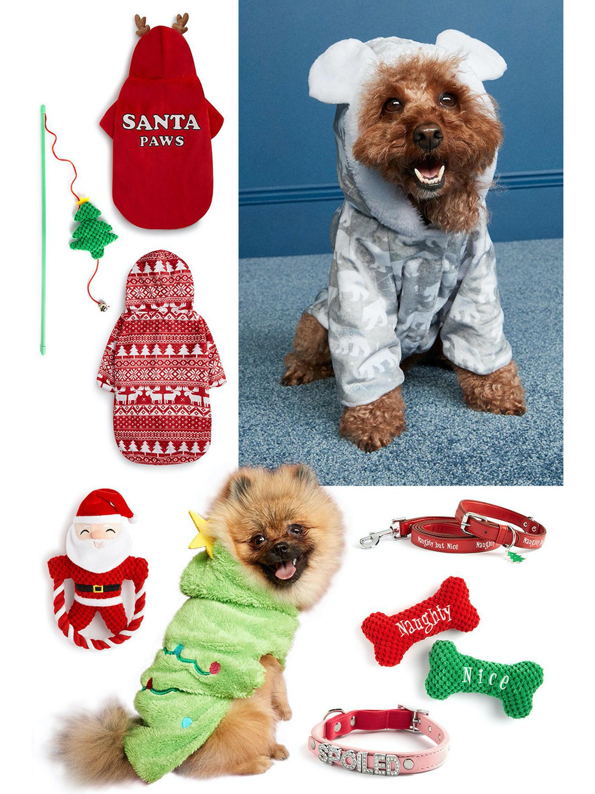 collage navideño de fotos de mascotas