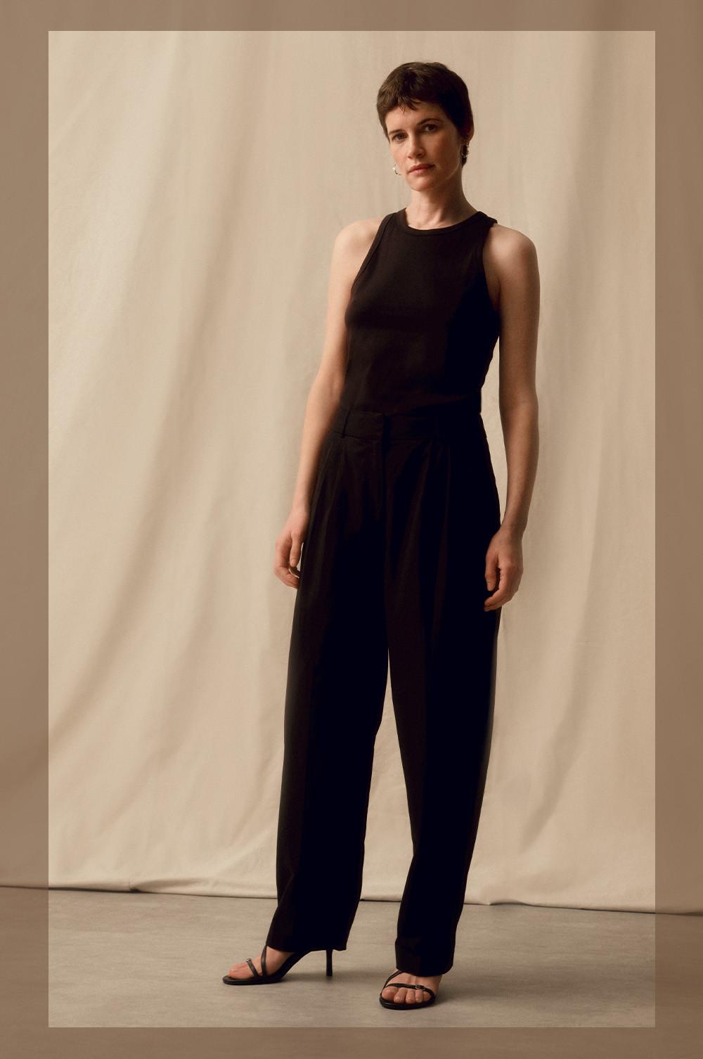 Pantalon noir classique