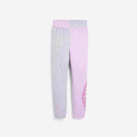 Kids Grey and Pink Joggers