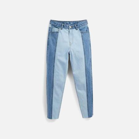 Kids two-tone blue denim jeans