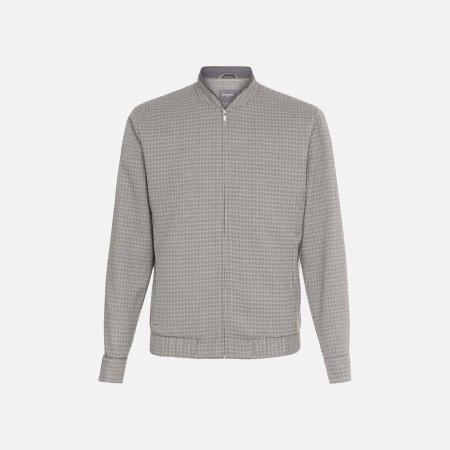 grey long sleeved zip through jacket