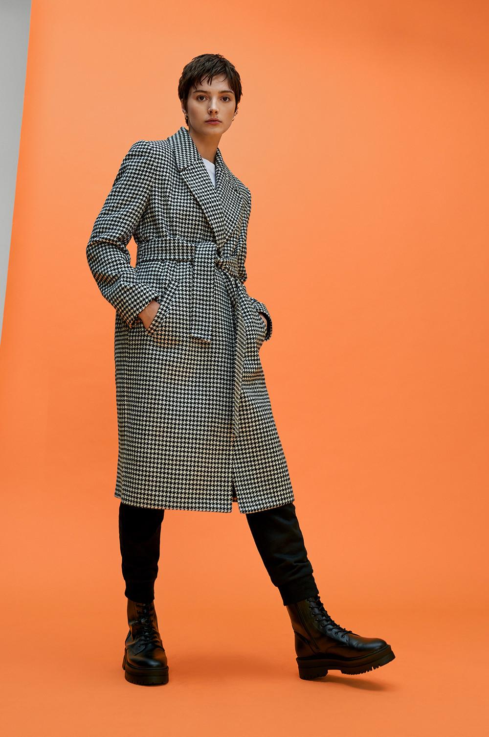 Primark hot sale houndstooth coat