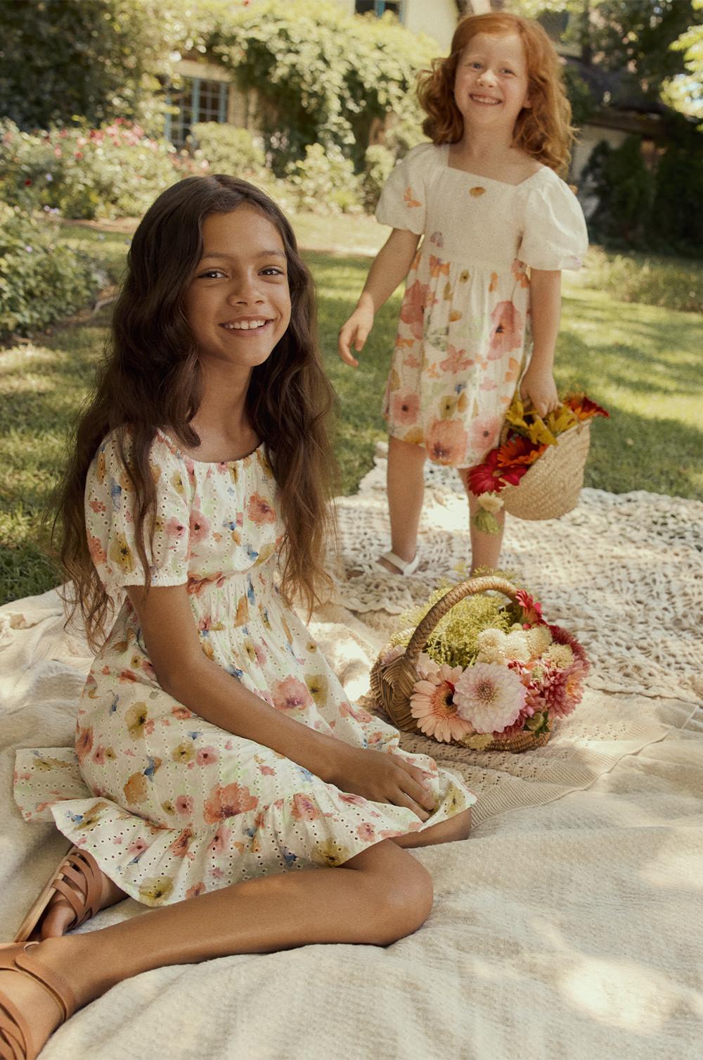 Kids' Matching Spring Dresses