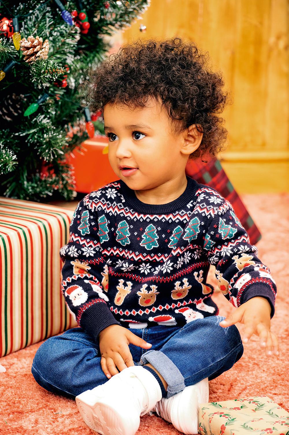 Božični pulover za dojenčke
