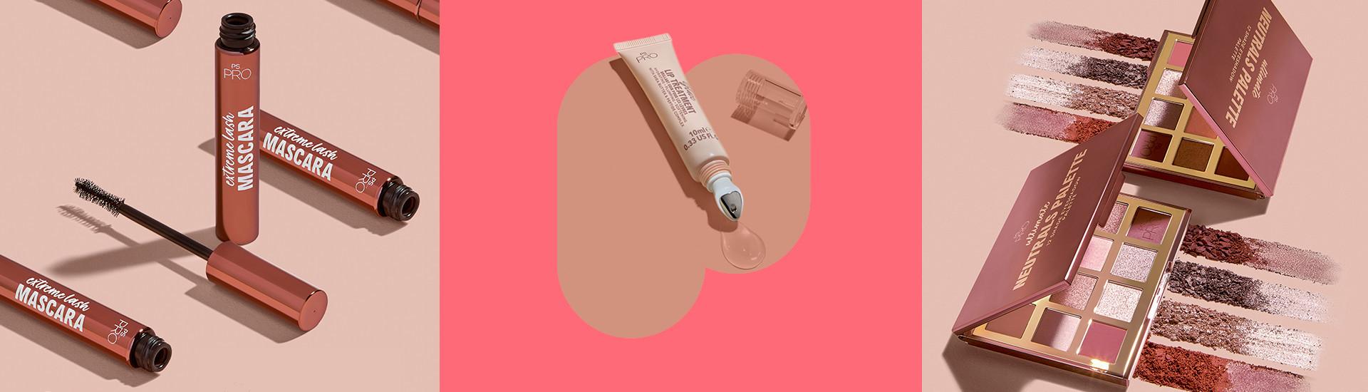 Tusze do rzęs, cienie do powiek i produkty do ust