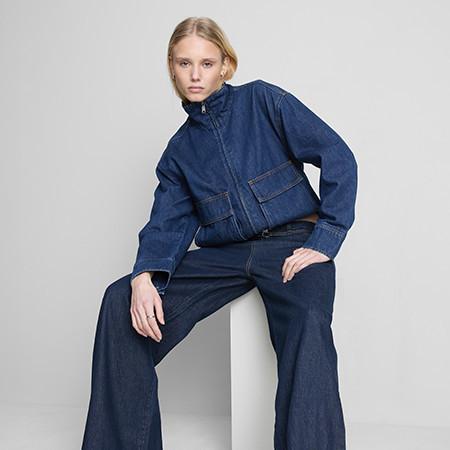 Blaue Jeans für Damen