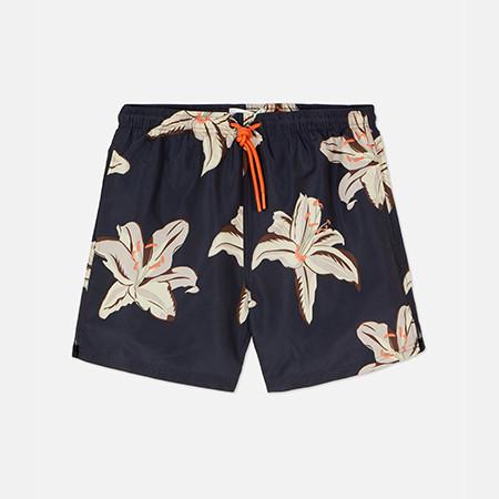 palm print shorts
