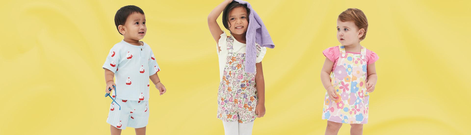Îmbrăcăminte pentru copii cu culori intense