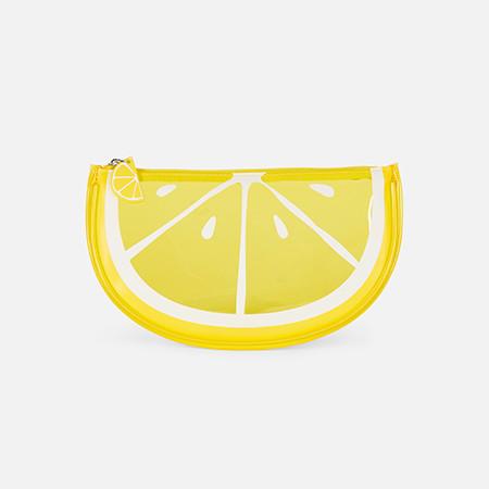 Lemon shaped make up bag