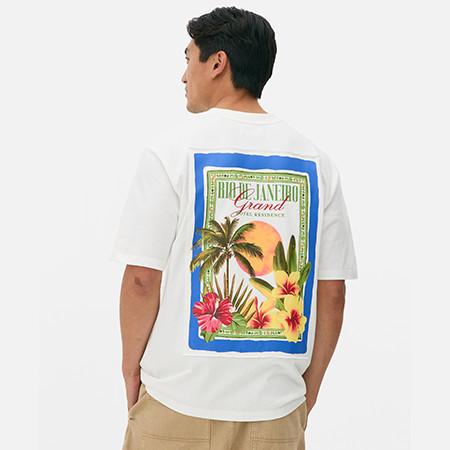 Men khaki t-shirt