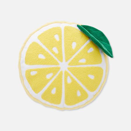 Cushion shaped as a lemon